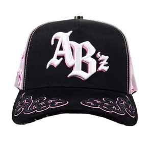 Gorras de Béisbol de Alta Calidad con Diseño de 5 Paneles de Gamuza para Hombre, Gorras Deportivas con Pedrería, Gorras Personalizadas Baez X Adriano Zendejas - Product Image 1