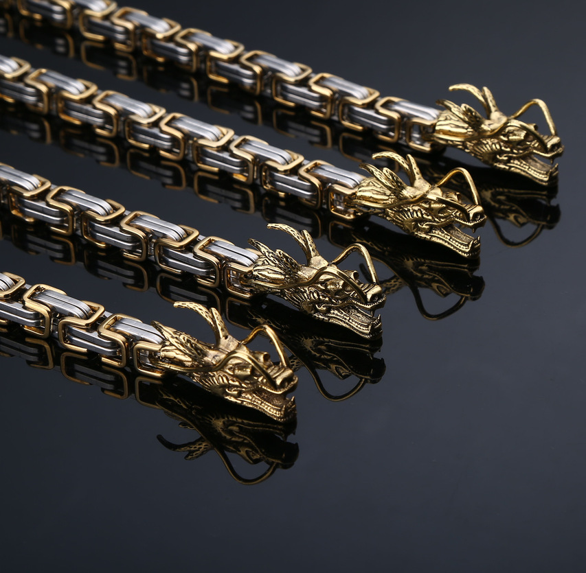 1-Silver Gold-8mm-101cm