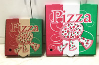 Großhandel E Flöte Take Away Schwarz Custom Print Pizza Boxen Fast Food Karton Pizza Verpackungs box