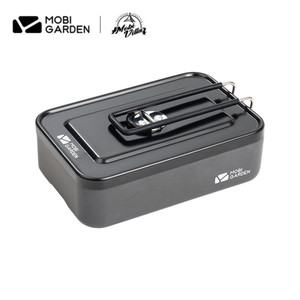 MOBI GARDEN Nature Hike Lunch Box Camping Bento Box Picnic Lightweight Foldable Handle With Lid Aluminum Alloy Camping Supplies