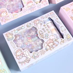 เทปบัญชีมือถือการ์ตูนน่ารักกล่องของขวัญ Washi สติกเกอร์ตกแต่งสร้างสรรค์สำหรั<span class=keywords><strong>บ</strong></span>เด็กนักเรียนเด็ก - Product Image 2