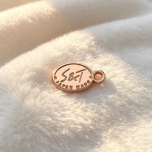 Customized Garment Metal Logo <b>Plates</b>, Embossed Brand <b>Name</b> Letter Labels for Apparel Hardware - Product Image 3