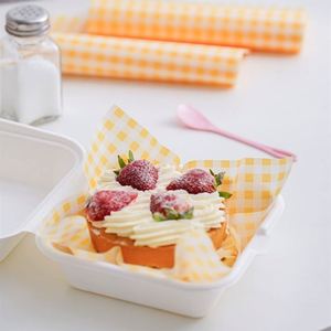 Personalized Customized Biodegradable Wax Coated Greaseproof <b>Paper</b> Light Color Checked <b>Burger</b> Bread Cake Cookie <b>Wrapping</b> <b>Paper</b> - Product Image 6