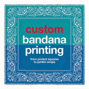 Bandana personnalisée OEM avec logo, texte ou image, idéale pour les uniformes d'équipe et la visibilité de la marque lors de toute occasion - Product Image 1