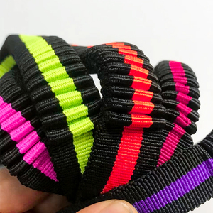 Gacent Tùy Chỉnh Gấp Nhăn Đàn Hồi Jacquard Nylon Vải Dây Đeo 15Mm 20Mm 25Mm 30Mm Sốc Hấp Thụ Cho Pet Dog Dây Xích - Product Image 2