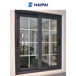 Haipai französisches Flügelfenster langlebige Aluminiumlegierung mit strapazierfähigem gehärtetem Glas benutzerdefinierte Fenster