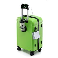 Ensemble de bagages PC à fermeture éclair avec port USB et porte-gobelet, prix usine, vente en gros, pour voyages intelligents