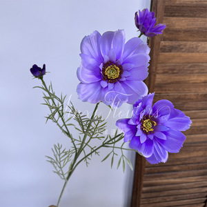 Fleurs artificielles en soie floquée Jinxi Cosmos, décoration de mariage réaliste, fleurs artificielles pour usage intérieur et extérieur - Product Image 4