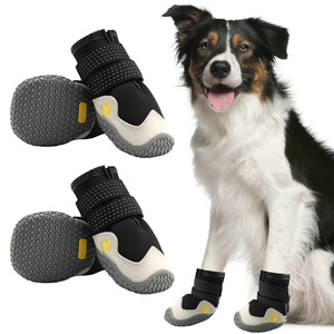 Chaussures pour animaux de compagnie, couvre-pattes imperméables pour chiens, antidérapants, avec semelle en caoutchouc, pour petits et grands chiens, fluorescents - Product Image 3