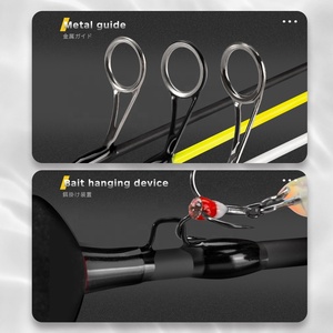 Hunthouse เบ็ดตกปลานอกชายฝั่ง4แบบ, คันเบ็ดตกปลาน้ำแข็งเล็กน้อยทำจากใยแก้ว1ส่วน - Product Image 3