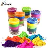 Colorants Fluorescents Multicolores Pigments Néon pour la Fabrication de Bougies en Cire