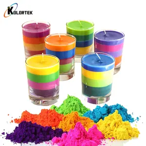 Colorants fluorescents multicolores, Pigments néon pour la fabrication de bougies à cire, 10 pièces