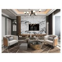 Prima – Dalles en pierre frittée grand format à motifs continus, durables, anti-reflet, personnalisables pour chambre et salon – Design moderne