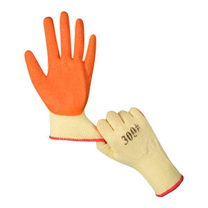 Gants froissés en <span class=keywords><strong>latex</strong></span> avec logo personnalisé de haute qualité 70 g/paire de gants enduits de <span class=keywords><strong>latex</strong></span> <span class=keywords><strong>orange</strong></span> Gants économiques de construction de protection - Product Image 2