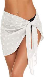 STOCK Sarong en mousseline de soie 24 couleurs Sheer Cover Ups See Through Beach Sarong Scarf - Product Image 6