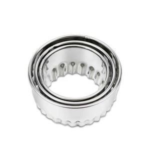 Cutter à raviolis en acier inoxydable, moule rond pour biscuits, gâteaux, mousses, toasts, boulettes de riz, wontons 62656 - Product Image 2