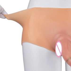 Hot Cross-border Role-play Flexible Silicone Solid Strap-on <b>Dildo</b> Harness Pants Faux Silicone <b>Dildo</b> Pants Sex Toy for Couple - Product Image 5