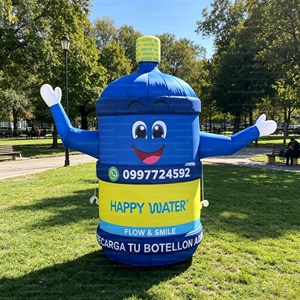 Gigantesque figurine gonflable publicitaire en forme de seau d'eau ou de bouteille de boisson pour la vente au détail - Product Image 4