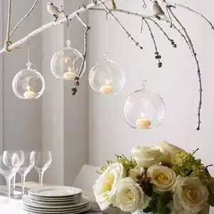 Portacandele in cristallo trasparente moderno portacandele per candele coniche