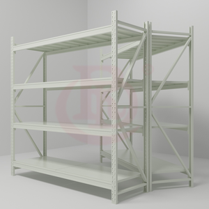 Heavy Duty Mobile 5 Layer Adjustable Cold-Rolled Steel Shelving with 3m Height 300kg Load Capacity for Large <strong>Warehousing</strong> - Product Image 3
