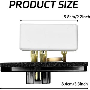 QKYS <b>Blower</b> Motor Resistor 12V OE 5014212AA 5012212AA 68004241AA 3A1103 973-047 RU-368 for <b>Car</b> AC Replacement - Product Image 2