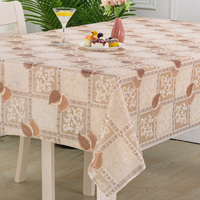 Jieiu — Plaid de Table en dentelle dorée, motif Floral pur, transparent, avec feuilles