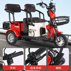 Triciclo eléctrico Yabo 48V60V72V con autonomía de 30km-90km, carrocería abierta, scooter de movilidad para adultos, para personas mayores y uso familiar. - Product Image 3