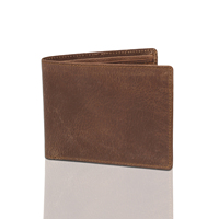 Dompet kulit PU asli, dompet kulit PU asli, gaya bisnis, modis, penutup lipat, kanvas, hadiah terbaik untuk