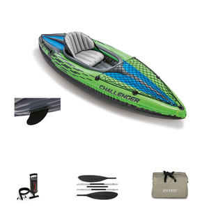 INTEX 68305 <span class=keywords><strong>CHALLENGER</strong></span> K1 Kayak de pesca inflable con pedales Kayak inflable para sentarse en la parte superior KAYAK para DRIFTING y COMPETICIÓN - Product Image 5