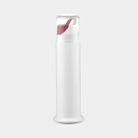 Conteneur de dentifrice sans air en plastique PP de 60 ml et 120 ml avec pompe pulvérisatrice, surface mate, logo personnalisé pour usage cosmétique