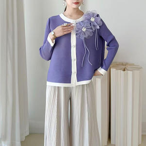 Conjunto de Pantalones Anchos y Blusa Holgada con Estampado Floral 3D PY para Mujer, Estilo Coreano, Diseño de Moda Femenina, Venta al por Mayor en Línea - Product Image 6