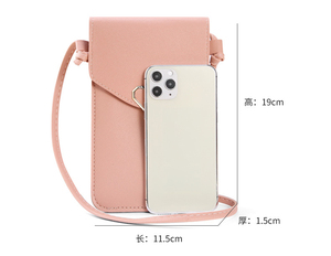 Mode écran tactile téléphone <span class=keywords><strong>portable</strong></span> sacs en cuir PU carte sac à main portefeuille femmes épaule sac à bandoulière - Product Image 4