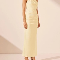 Nouvelle Robe Femme Tendance, Douce, Tissée, Écologique, Dos Nu, Style Élégant, Coupe Ajustée aux Hanches
