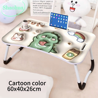Meja Lipat Laptop Desain 3D Portabel Murah Pabrik, Meja Belajar Kecil, Meja Lipat