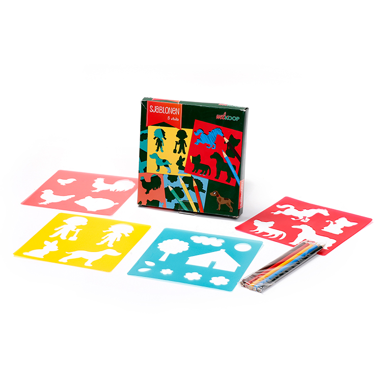 2022 Pp многофункциональный красочный детский набор трафаретов трафарет для рисования