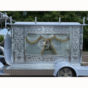 Équipement funéraire électrique blanc Sculpture Design cheval funéraire Buggy corbillard commerce à vendre style européen corbillard voitures - Product Image 4