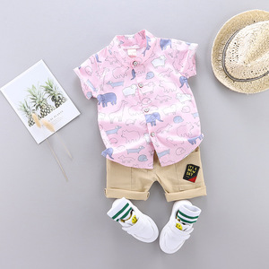 Vente en gros directe d'usine, ensembles de vêtements décontractés pour bébés garçons de 1 an, 100% coton - Product Image 5