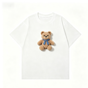 Camiseta de Verano para Niño, Color Rosa Polvoriento, Tela Piqué, Estampado, Manga Raglán, Marca Lovely Boy, Compañía Holiday Trading, Pedido ODM, Suministro B2B, a la Moda - Product Image 2
