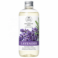 Recharge de diffuseur à bâtonnets de lavande naturelle, écologique et longue durée, pour une fragrance apaisante dans la chambre, l'hôtel, la maison et la voiture