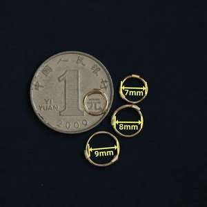 wholesale Real 9K Gold Mini Earrings for Women, Fashion Jewelry, New Design, kj360, 2021 - Product Image 1