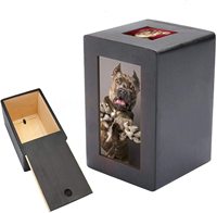 Ataúd Conmemorativo de Madera Maciza para Gatos y Perros, Caja Funeraria para Conejos, Urna de Cremación de Latón para Cenizas, Artículos Esenciales para Mascotas, Ataúdes y Urnas para Mascotas