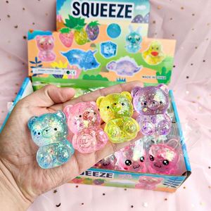 Flashy Bear <b>Squishy</b> Toy | Soft & Sparkly Stress Reliever for Kids and Adults | Colorful Fidget Fun - Product Image 5