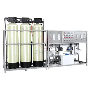 Filter pembersih sistem produksi air Osmosis, 500L/1000L/2000L RO EDI untuk rumah Hotel pemakaian makanan