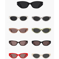 Lunettes de soleil polarisées œil de chat tendance pour femmes, monture PC, protection UV400, lunettes de luxe tendance, logo personnalisé, stock disponible