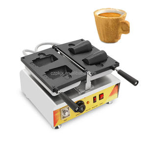 Machine à gaufres comestibles en forme de cône pour le thé et le café, fabrication de biscuits chinois - Product Image 4