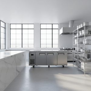 Réfrigérateur commercial sous comptoir à 3 portes DMUR18-3, 2~-8 ℃   Réfrigérateur de comptoir en acier inoxydable pour cuisines, restaurants et services de traiteur - Product Image 4