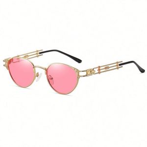 New Arrival Fashion Retro Men Women Steampunk <b>Sunglasses</b> UV400 Metal Oval Polarized <b>Sunglasses</b> 2021 - Product Image 5