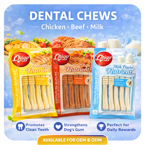 Friandises dentaires pour animaux de compagnie au goût poulet, bœuf et lait |   Friandises fonctionnelles pour le nettoyage des dents, contrôle du tartre - Product Image 2