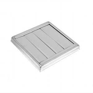 Grille <span class=keywords><strong>de</strong></span> ventilation carrée murale en acier inoxydable SUS304 <span class=keywords><strong>de</strong></span> 4 pouces (100 mm) pour ventilateur, extracteur d'air carré pour sèche-<span class=keywords><strong>linge</strong></span>, vente en gros - Product Image 5