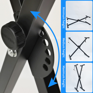 Dudukan <span class=keywords><strong>Piano</strong></span> elektronik tabung tunggal kecil, 49 kunci 54 kunci Universal dapat dilipat untuk alat musik anak-anak - Product Image 3